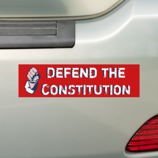 De Grondwet verdedigen Bumpersticker (Op auto)