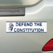 De Grondwet verdedigen Bumpersticker (Op auto)