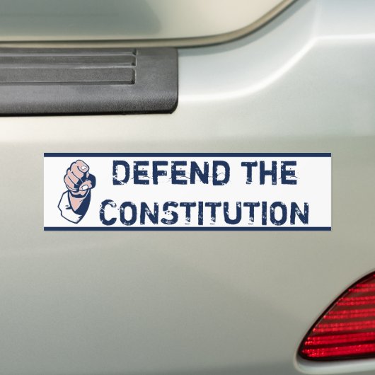 De Grondwet verdedigen Bumpersticker (Op auto)