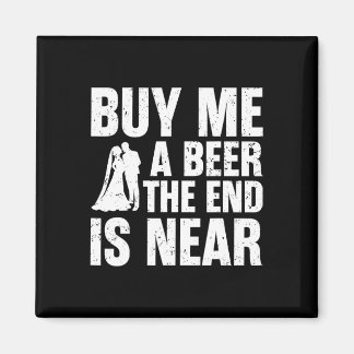 De Groom Bachelor Supplies Party Weddenschap Magneet