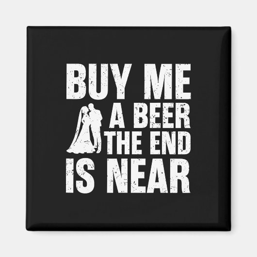 De Groom Bachelor Supplies Party Weddenschap Magneet (Voorkant)