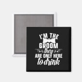 De Groom Bachelor Supplies Party Wedding 1 Magneet (Voorkant / Achterkant)