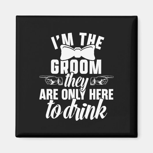 De Groom Bachelor Supplies Party Wedding 1 Magneet (Voorkant)