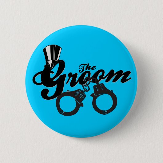 De Groom-Button Ronde Button 5,7 Cm (Voorkant)