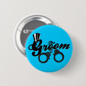 De Groom-Button Ronde Button 5,7 Cm (Voorkant /achterkant)