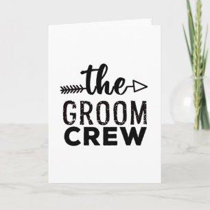 De Groom Crew Kaart