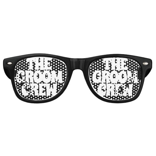 De Groom Crew Retro Zonnebril (Voorkant)