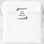 De Groom Crew Vierkante Sticker (Tas)
