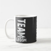 De Groom Extra Grote van het team Tekst Koffiemok (Links)