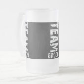 De Groom Extra Grote van het team Tekst Matglas Bierpul (Voorkant links)
