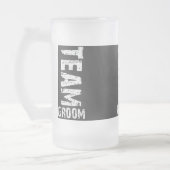 De Groom Extra Grote van het team Tekst Matglas Bierpul (Links)