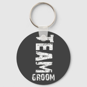 De Groom Extra Grote van het team Tekst Sleutelhanger