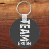 De Groom Extra Grote van het team Tekst Sleutelhanger (Voorkant)
