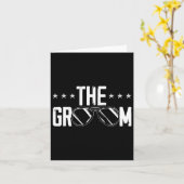 De Groom Fiancee Night Wedding Bachelor Part Kaart (Gele Bloem)