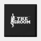 De Groom Fiancee Night Wedding Bachelor Part Magneet (Voorkant)