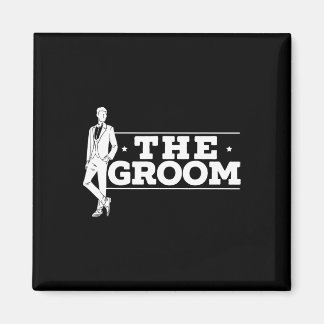 De Groom Fiancee Night Wedding Bachelor Part Magneet