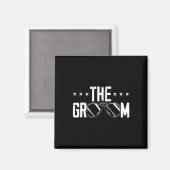 De Groom Fiancee Night Wedding Bachelor Part Magneet (Voorkant / Achterkant)