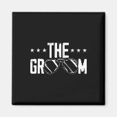 De Groom Fiancee Night Wedding Bachelor Part Magneet (Voorkant)