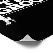 De Groom Fiancee Night Wedding Bachelor Part Poster (Hoek)