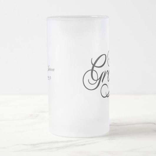 De Groom Honeymoon Beer Mok Black (Center)