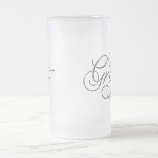 De Groom Honeymoon Beer Mok Silver (Center)