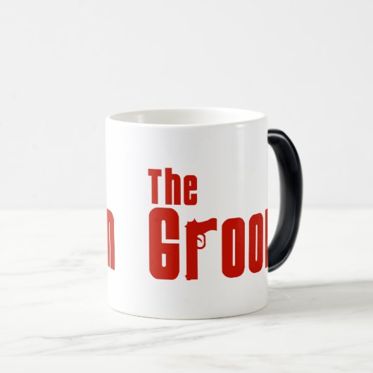 De Groom (maffia Red) Magische Mok (Voorkant rechts)