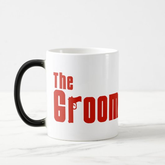 De Groom (maffia Red) Magische Mok (Links)