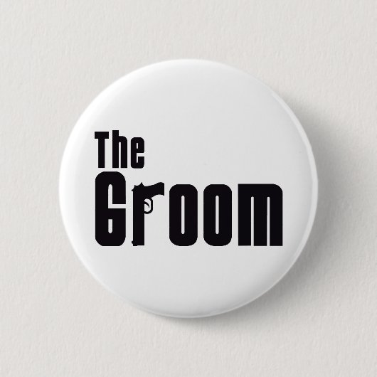 De Groom (maffia) Ronde Button 5,7 Cm (Voorkant)