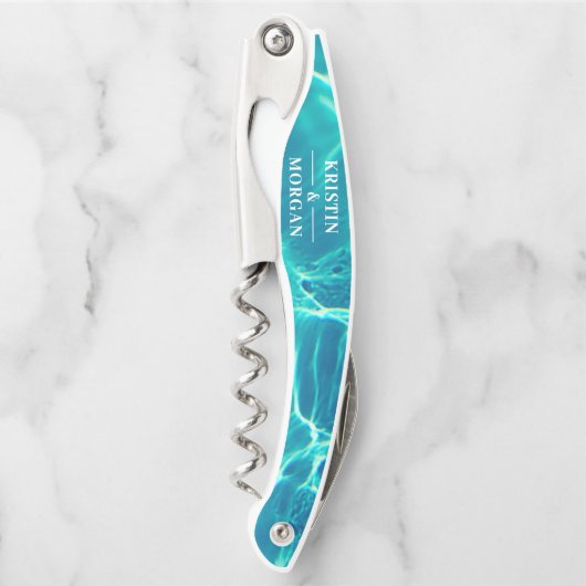 De Groom Naam van de Beach Weddenschap Kurkentrekker (Voorkant)