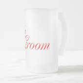 De Groom (rood) Matglas Bierpul (Voorkant rechts)