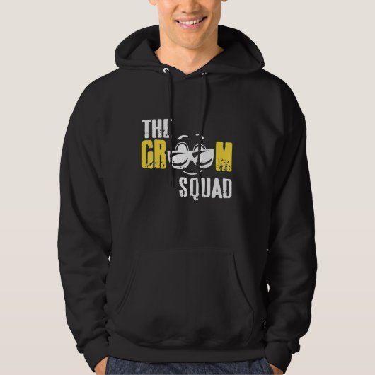 De Groom Squad Retro Funny Bachelor Party T-Shirt (Voorkant)