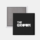 De Groom Squat Bachelor Supplies Party Weddenschap Magneet (Voorkant / Achterkant)