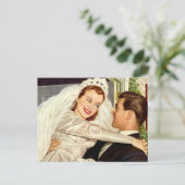 De Groom van de Bride van de Passen getrouwd, Ver Aankondigingskaart (Staand voorkant)