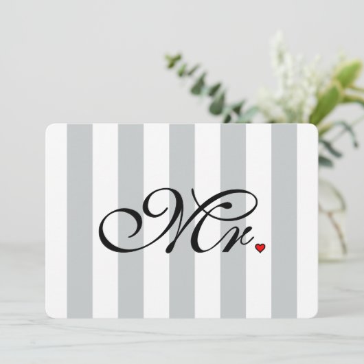 De Groom van de heer Husband klikt om Kleurstripes (Staand voorkant)