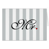 De Groom van de heer Husband klikt om Kleurstripes (Voorkant Horizontaal)