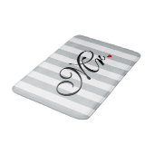 De Groom van de heer Husband klikt om Kleurstripes Badmat (Gekanteld)