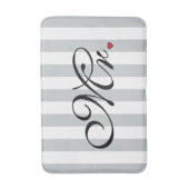 De Groom van de heer Husband klikt om Kleurstripes Badmat (Voorkant Verticaal)