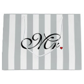 De Groom van de heer Husband klikt om Kleurstripes Groot Cadeauzakje (Voorkant)