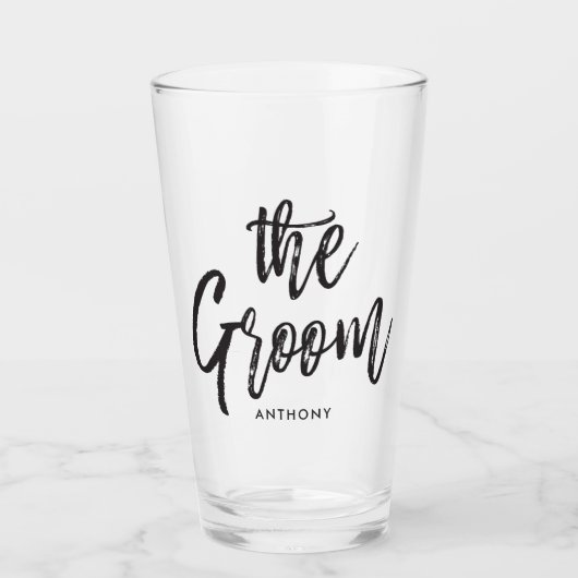 De Groom | Zwarte stijl Glas (Voorkant)