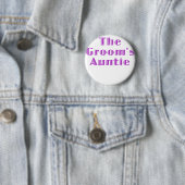 De Grooms Auntie Ronde Button 5,7 Cm (In situ)