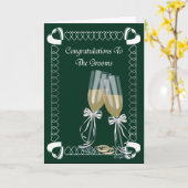 De Grooms Kaart (Gele Bloem)