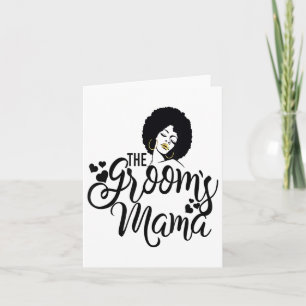 De Grooms Mama Shirt Black Bride Wedding Mom Moth Kaart