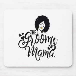De Grooms Mama Shirt Black Bride Wedding Mom Moth Muismat