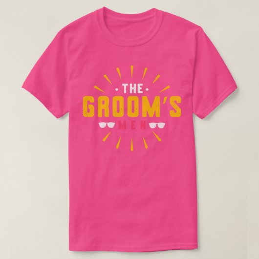 De Grooms Mannen Verloving Bachelor Party Groomsma T-shirt (Design voorkant)