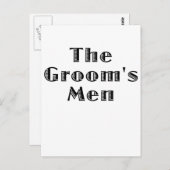 De Groomsmen Briefkaart (Voorkant / Achterkant)