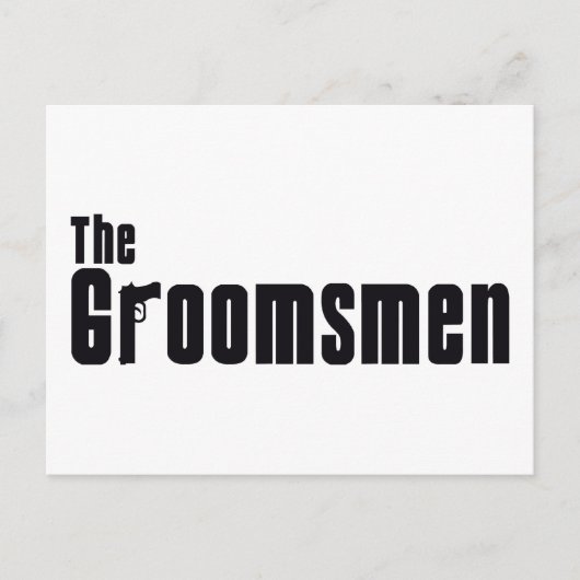 De Groomsmen (maffia) Briefkaart (Voorkant)
