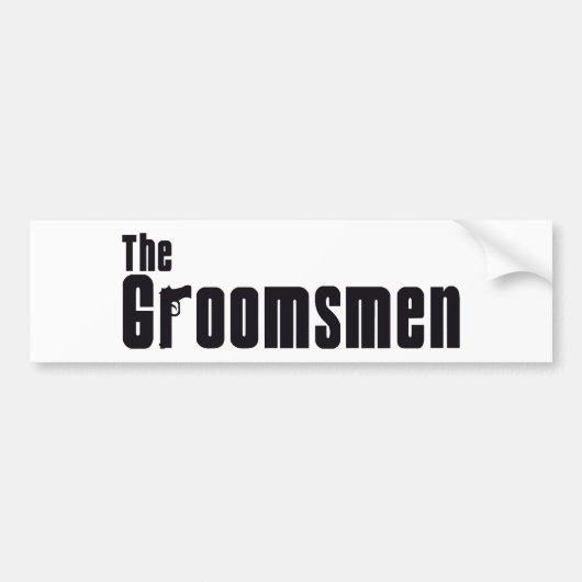 De Groomsmen (maffia) Bumpersticker (Voorkant)