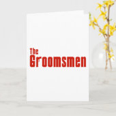 De Groomsmen (maffia Red) Kaart (Gele Bloem)