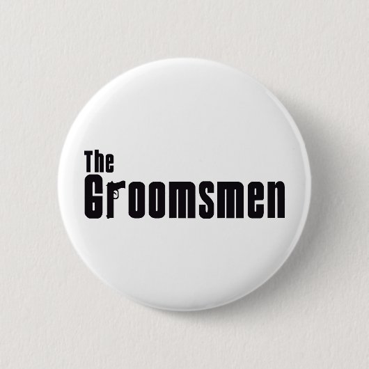 De Groomsmen (maffia) Ronde Button 5,7 Cm (Voorkant)