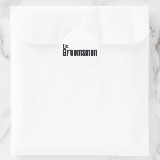 De Groomsmen (maffia) Ronde Sticker (Tas)